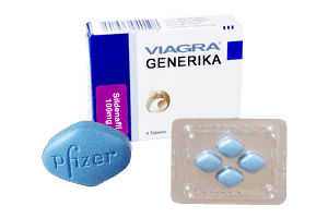 Verpackung von Viagra Generika Tabletten 